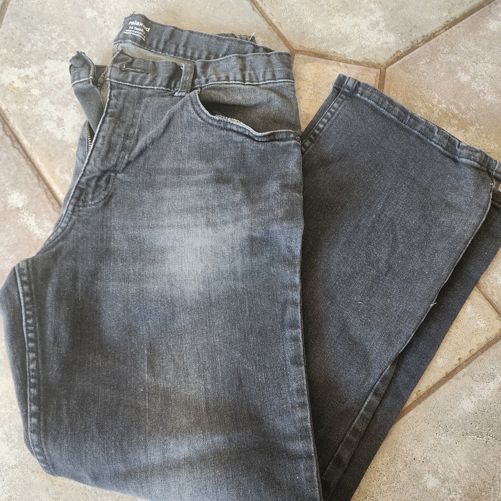 Wonder Nation Men's Dark Gray Relaxed Jeans